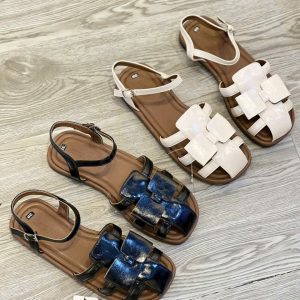 Sandal nơ da êm