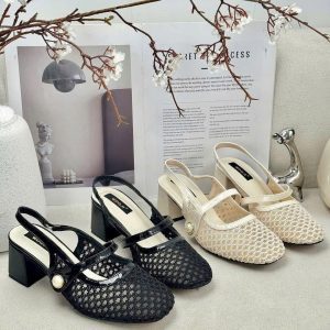 Bal lưới mũi bầu phối ngọc siêu xinh gót 5 f