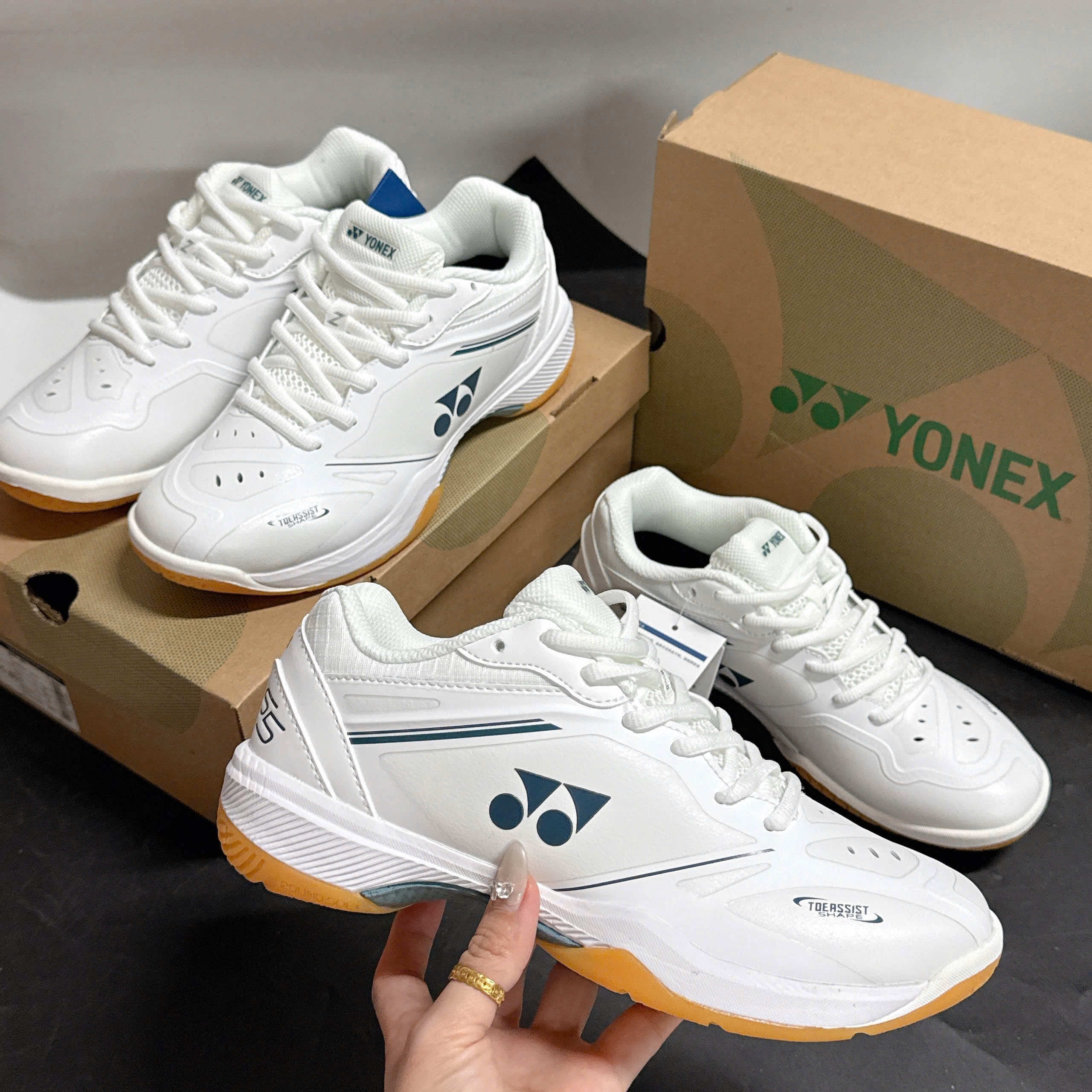Yonex Trắng đế cam Likeauth - Ảnh 9